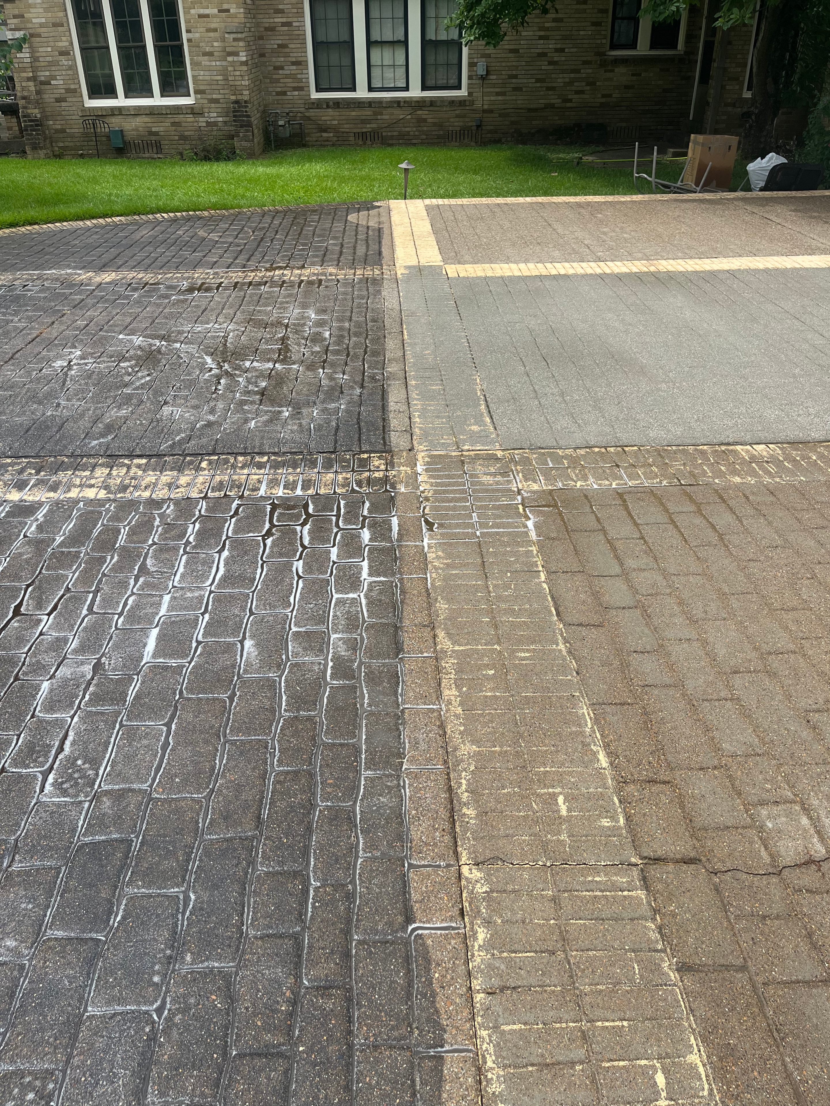 Brick Wall Cleaning Before & After